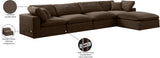 Comfy Velvet Modular Sectional - Adaptable Seating with Plush Down Feather Cushions for Ultimate Comfort