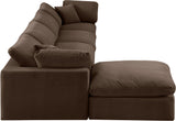 Comfy Velvet Modular Sectional - Adaptable Seating with Plush Down Feather Cushions for Ultimate Comfort