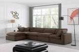 Comfy Velvet Modular Sectional - Adaptable Seating with Plush Down Feather Cushions for Ultimate Comfort