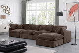 Comfy Velvet Modular Sectional - Adaptable Seating with Plush Down Feather Cushions for Ultimate Comfort
