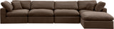 Comfy Velvet Modular Sectional - Adaptable Seating with Plush Down Feather Cushions for Ultimate Comfort