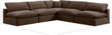 Comfy Modular Sectional - Luxurious Linen Fabric with Overstuffed Cushions for Ultimate Comfort and Style