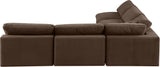 Comfy Modular Sectional - Luxurious Linen Fabric with Overstuffed Cushions for Ultimate Comfort and Style