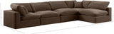Comfy Velvet Modular Sectional - Luxurious Versatile Seating with Plush Down Feather Cushions