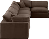 Comfy Velvet Modular Sectional - Luxurious Versatile Seating with Plush Down Feather Cushions