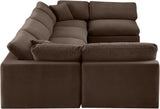 Comfy Modular Sectional - Versatile Contemporary Design with Plush Down Feather Cushions for Comfort