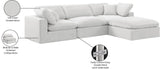 Comfy Modular Sectional Sofa - Luxurious Velvet, Overstuffed Cushions, Versatile Design for Comfort