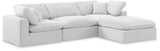 Comfy Modular Sectional Sofa - Luxurious Velvet, Overstuffed Cushions, Versatile Design for Comfort