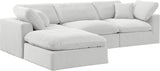 Comfy Modular Sectional Sofa - Luxurious Velvet, Overstuffed Cushions, Versatile Design for Comfort