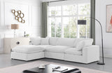 Comfy Modular Sectional Sofa - Luxurious Velvet, Overstuffed Cushions, Versatile Design for Comfort