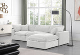 Comfy Modular Sectional Sofa - Luxurious Velvet, Overstuffed Cushions, Versatile Design for Comfort