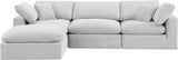 Comfy Modular Sectional Sofa - Luxurious Velvet, Overstuffed Cushions, Versatile Design for Comfort