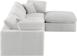 Comfy Modular Sectional Sofa - Luxurious Velvet, Overstuffed Cushions, Versatile Design for Comfort