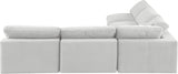 Comfy Modular Sectional - Luxurious Linen Fabric with Overstuffed Cushions for Ultimate Comfort and Style