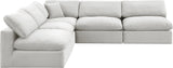 Comfy Modular Sectional - Luxurious Linen Fabric with Overstuffed Cushions for Ultimate Comfort and Style