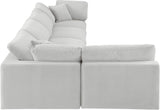 Comfy Velvet Modular Sectional - Luxurious Versatile Seating with Plush Down Feather Cushions