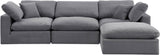 Comfy Modular Sectional Sofa - Luxurious Velvet, Overstuffed Cushions, Versatile Design for Comfort