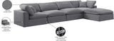 Comfy Velvet Modular Sectional - Adaptable Seating with Plush Down Feather Cushions for Ultimate Comfort
