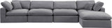 Comfy Velvet Modular Sectional - Adaptable Seating with Plush Down Feather Cushions for Ultimate Comfort
