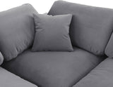 Comfy Velvet Modular Sectional - Adaptable Seating with Plush Down Feather Cushions for Ultimate Comfort