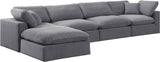 Comfy Velvet Modular Sectional - Adaptable Seating with Plush Down Feather Cushions for Ultimate Comfort