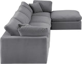 Comfy Velvet Modular Sectional - Adaptable Seating with Plush Down Feather Cushions for Ultimate Comfort