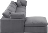 Comfy Velvet Modular Sectional - Adaptable Seating with Plush Down Feather Cushions for Ultimate Comfort