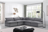 Comfy Modular Sectional - Luxurious Linen Fabric with Overstuffed Cushions for Ultimate Comfort and Style