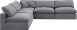 Comfy Modular Sectional - Luxurious Linen Fabric with Overstuffed Cushions for Ultimate Comfort and Style