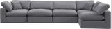 Comfy Velvet Modular Sectional - Luxurious Versatile Seating with Plush Down Feather Cushions
