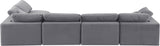Comfy Velvet Modular Sectional - Luxurious Versatile Seating with Plush Down Feather Cushions