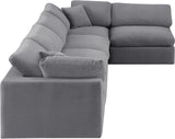 Comfy Velvet Modular Sectional - Luxurious Versatile Seating with Plush Down Feather Cushions