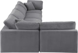 Comfy Velvet Modular Sectional - Luxurious Versatile Seating with Plush Down Feather Cushions