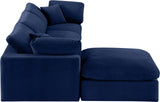 Comfy Modular Sectional Sofa - Luxurious Velvet, Overstuffed Cushions, Versatile Design for Comfort