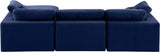 Comfy Modular Sectional Sofa - Luxurious Velvet, Overstuffed Cushions, Versatile Design for Comfort