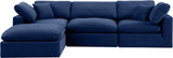 Comfy Modular Sectional Sofa - Luxurious Velvet, Overstuffed Cushions, Versatile Design for Comfort