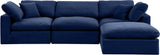 Comfy Modular Sectional Sofa - Luxurious Velvet, Overstuffed Cushions, Versatile Design for Comfort