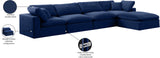 Comfy Velvet Modular Sectional - Adaptable Seating with Plush Down Feather Cushions for Ultimate Comfort