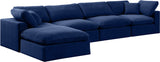 Comfy Velvet Modular Sectional - Adaptable Seating with Plush Down Feather Cushions for Ultimate Comfort
