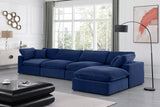 Comfy Velvet Modular Sectional - Adaptable Seating with Plush Down Feather Cushions for Ultimate Comfort