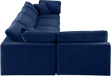 Comfy Velvet Modular Sectional - Luxurious Versatile Seating with Plush Down Feather Cushions