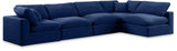 Comfy Velvet Modular Sectional - Luxurious Versatile Seating with Plush Down Feather Cushions