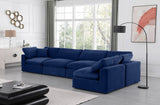 Comfy Velvet Modular Sectional - Luxurious Versatile Seating with Plush Down Feather Cushions