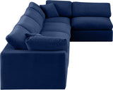 Comfy Velvet Modular Sectional - Luxurious Versatile Seating with Plush Down Feather Cushions