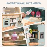 Robud Wooden Kids Kitchen PlaySet Series - Green and Gold