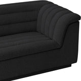 Cascade Loveseat - Modern Curved Arm Design with Deep Channel Tufting for Ultimate Comfort and Style