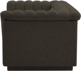Cascade Loveseat - Modern Curved Arm Design with Deep Channel Tufting for Ultimate Comfort and Style