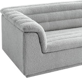 Cascade Loveseat - Modern Curved Arm Design with Deep Channel Tufting for Ultimate Comfort and Style