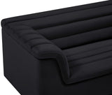 Cascade Loveseat - Modern Curved Arm Design with Deep Channel Tufting for Ultimate Comfort and Style