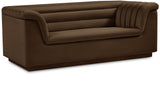 Cascade Loveseat - Modern Curved Arm Design with Deep Channel Tufting for Ultimate Comfort and Style